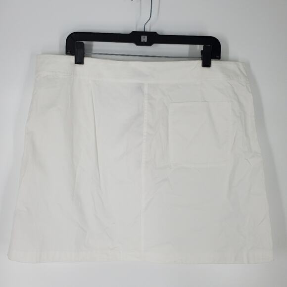Theory White Cotton Chino Utility Skirt 18 - Picture 6 of 13